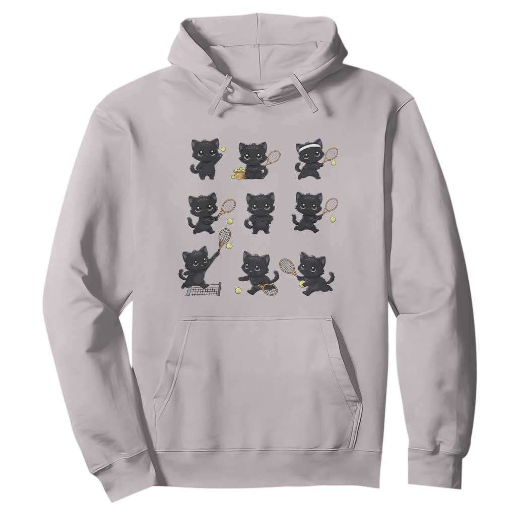Funny Tennis Game Day Cat Hoodie Tennis Player Gift TS12 Ice Gray Print Your Wear