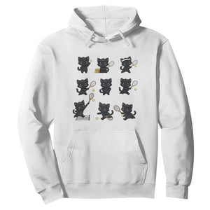 Funny Tennis Game Day Cat Hoodie Tennis Player Gift TS12 White Print Your Wear