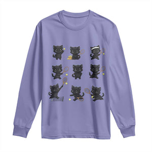 Funny Tennis Game Day Cat Long Sleeve Shirt Tennis Player Gift TS12 Violet Print Your Wear