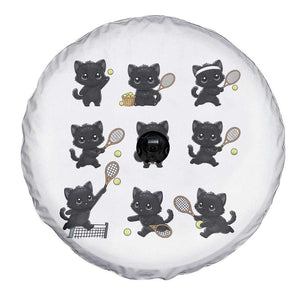 Funny Tennis Game Day Cat Spare Tire Cover Tennis Player Gift TS12 Print Your Wear