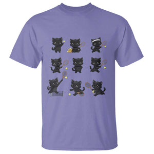 Funny Tennis Game Day Cat T Shirt Tennis Player Gift TS12 Violet Print Your Wear