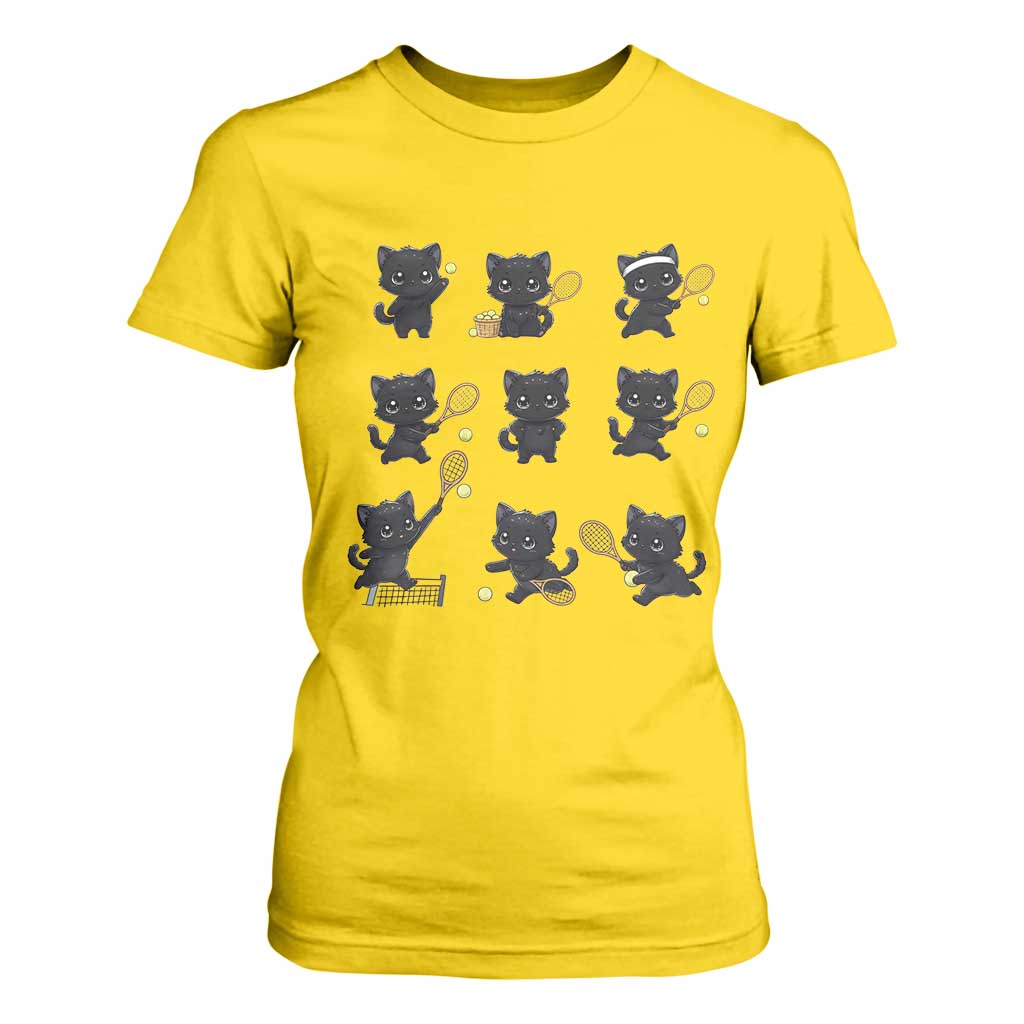 Funny Tennis Game Day Cat T Shirt For Women Tennis Player Gift TS12 Daisy Print Your Wear