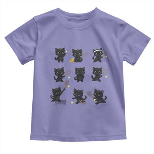 Funny Tennis Game Day Cat Toddler T Shirt Tennis Player Gift TS12 Violet Print Your Wear