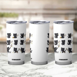 Funny Tennis Game Day Cat Tumbler Cup Tennis Player Gift TS12 Print Your Wear