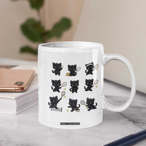 Funny Tennis Game Day Cat Coffee Mug Tennis Player Gift TS12 Print Your Wear