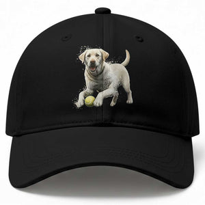 Cute Yellow Labrador Retriever With Tennis Ball Baseball Cap TS12 Print Your Wear