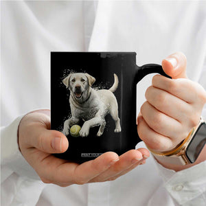 Cute Yellow Labrador Retriever With Tennis Ball Coffee Mug TS12 Print Your Wear