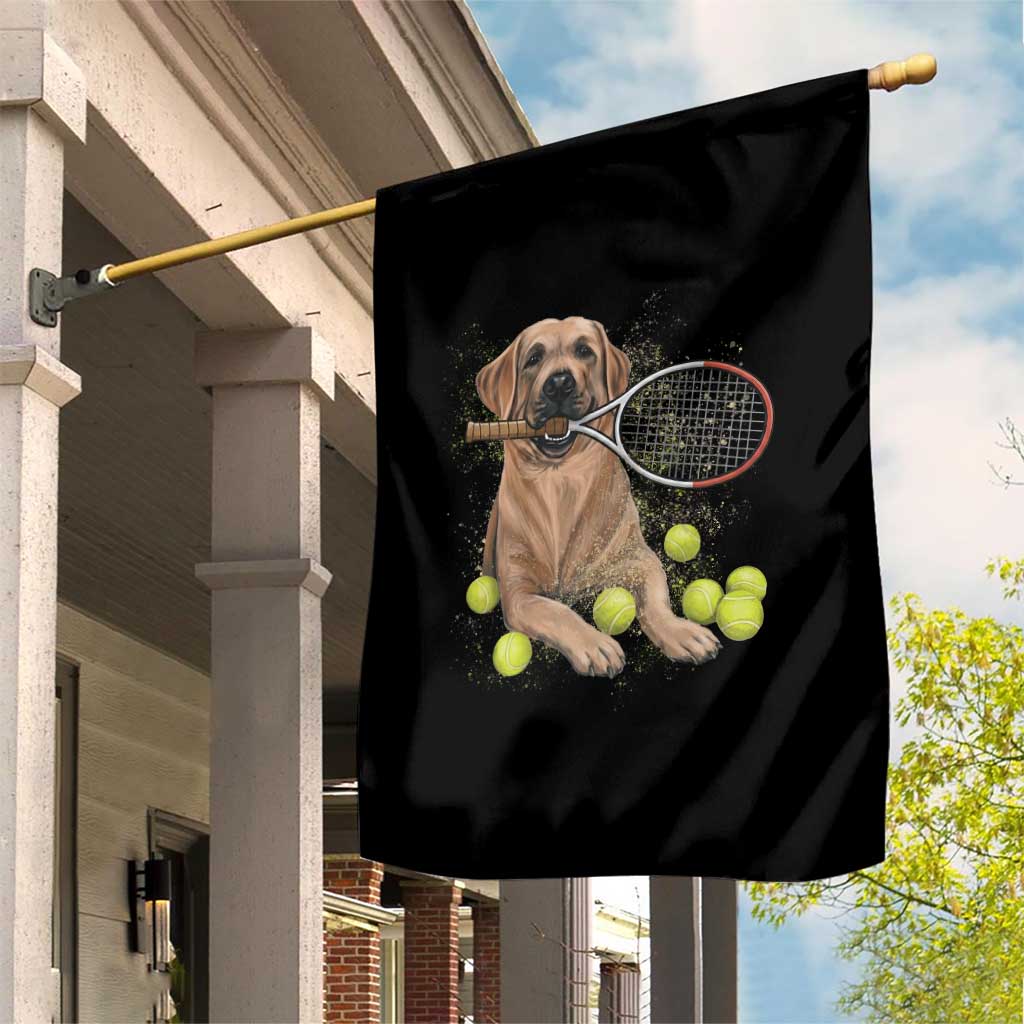 Funny Labrador Dog Playing Tennis Ball Garden Flag Pet Lover Gift TS12 Print Your Wear