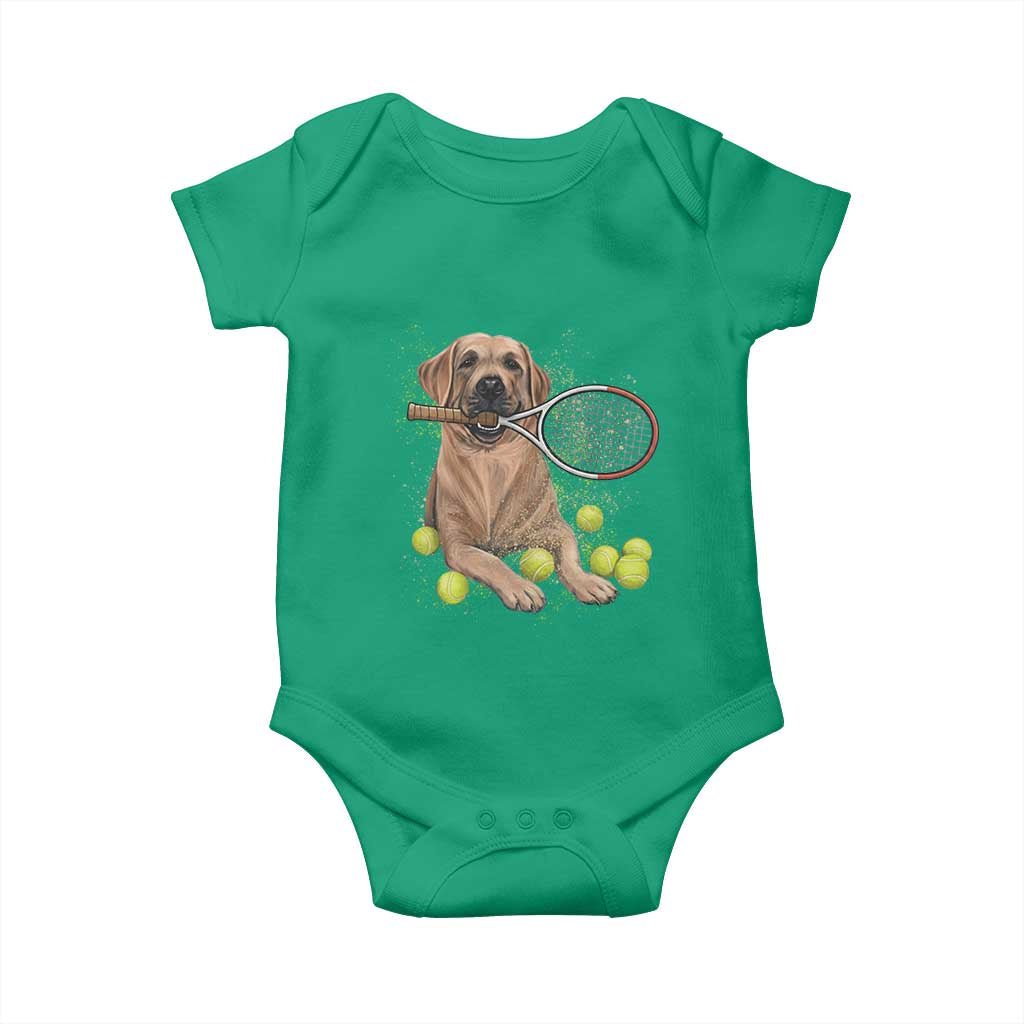 Funny Labrador Dog Playing Tennis Ball Baby Onesie Pet Lover Gift TS12 Irish Green Print Your Wear