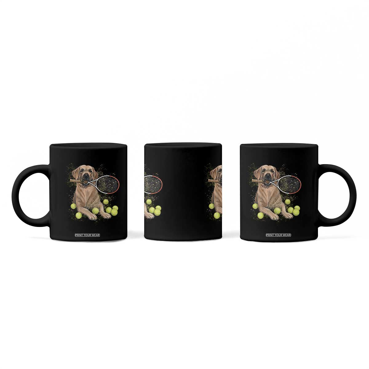 Funny Labrador Dog Playing Tennis Ball Coffee Mug Pet Lover Gift TS12 Print Your Wear