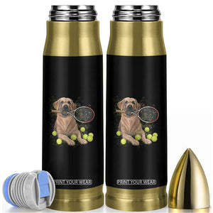 Funny Labrador Dog Playing Tennis Ball Bullet Tumbler Pet Lover Gift TS12 Black Print Your Wear