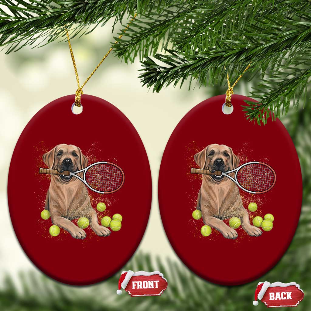 Funny Labrador Dog Playing Tennis Ball Ceramic Ornament Pet Lover Gift TS12 Print Your Wear