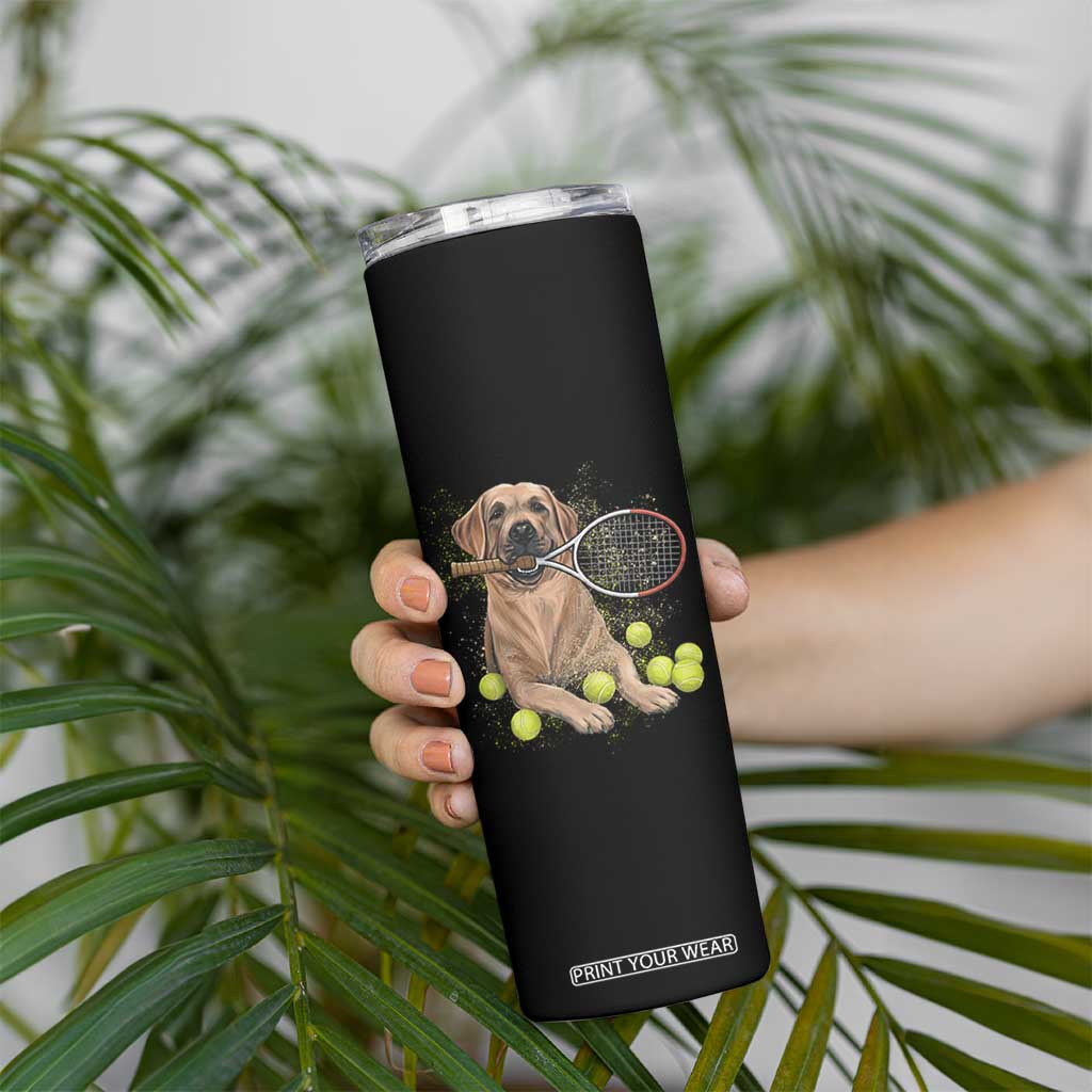 Funny Labrador Dog Playing Tennis Ball Skinny Tumbler Pet Lover Gift TS12 Print Your Wear