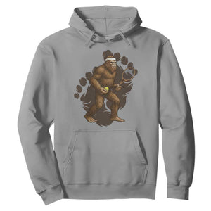 Funny Bigfoot Tennis Player Hoodie Folklore Cryptid Gift TS12 Sport Gray Print Your Wear