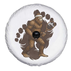 Funny Bigfoot Tennis Player Spare Tire Cover Folklore Cryptid Gift TS12 Print Your Wear