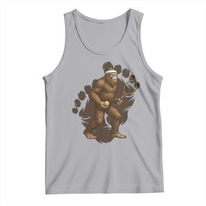 Funny Bigfoot Tennis Player Tank Top Folklore Cryptid Gift TS12 Athletic Heather Print Your Wear