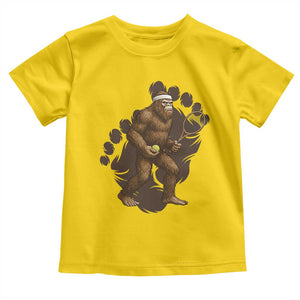 Funny Bigfoot Tennis Player Toddler T Shirt Folklore Cryptid Gift TS12 Daisy Print Your Wear