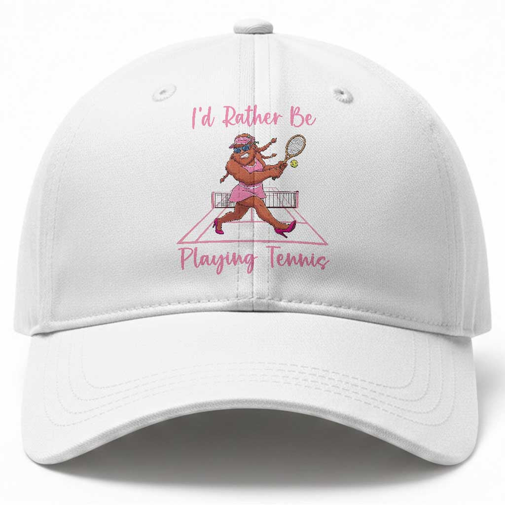 Funny Sexy Bigfoot Playing Tennis Baseball Cap Gift For Girls TS12 Print Your Wear