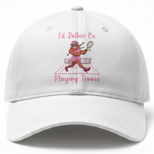 Funny Sexy Bigfoot Playing Tennis Baseball Cap Gift For Girls TS12 Print Your Wear