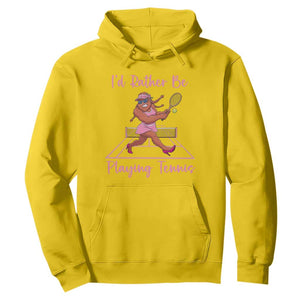 Funny Sexy Bigfoot Playing Tennis Hoodie Gift For Girls TS12 Daisy Print Your Wear
