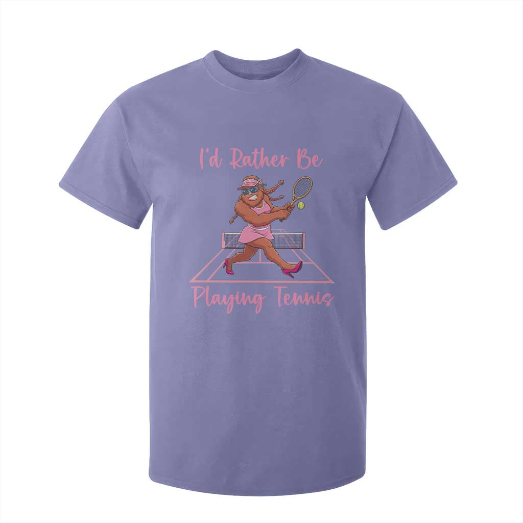 Funny Sexy Bigfoot Playing Tennis T Shirt For Kid Gift For Girls TS12 Violet Print Your Wear