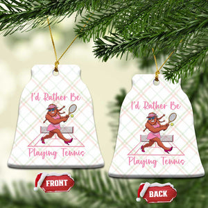Funny Sexy Bigfoot Playing Tennis Ceramic Ornament Gift For Girls TS12 Print Your Wear