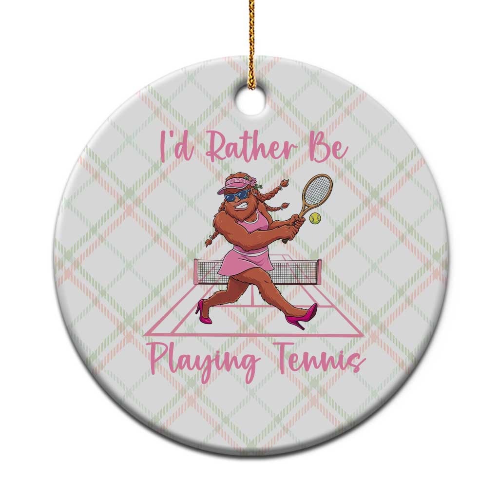 Funny Sexy Bigfoot Playing Tennis Ceramic Ornament Gift For Girls TS12 1pc Christmas Plaid Print Your Wear