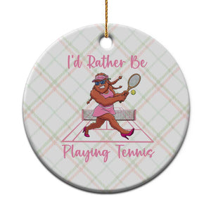 Funny Sexy Bigfoot Playing Tennis Ceramic Ornament Gift For Girls TS12 1pc Christmas Plaid Print Your Wear