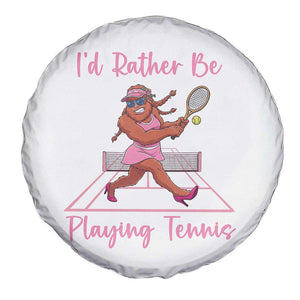 Funny Sexy Bigfoot Playing Tennis Spare Tire Cover Gift For Girls TS12 Print Your Wear