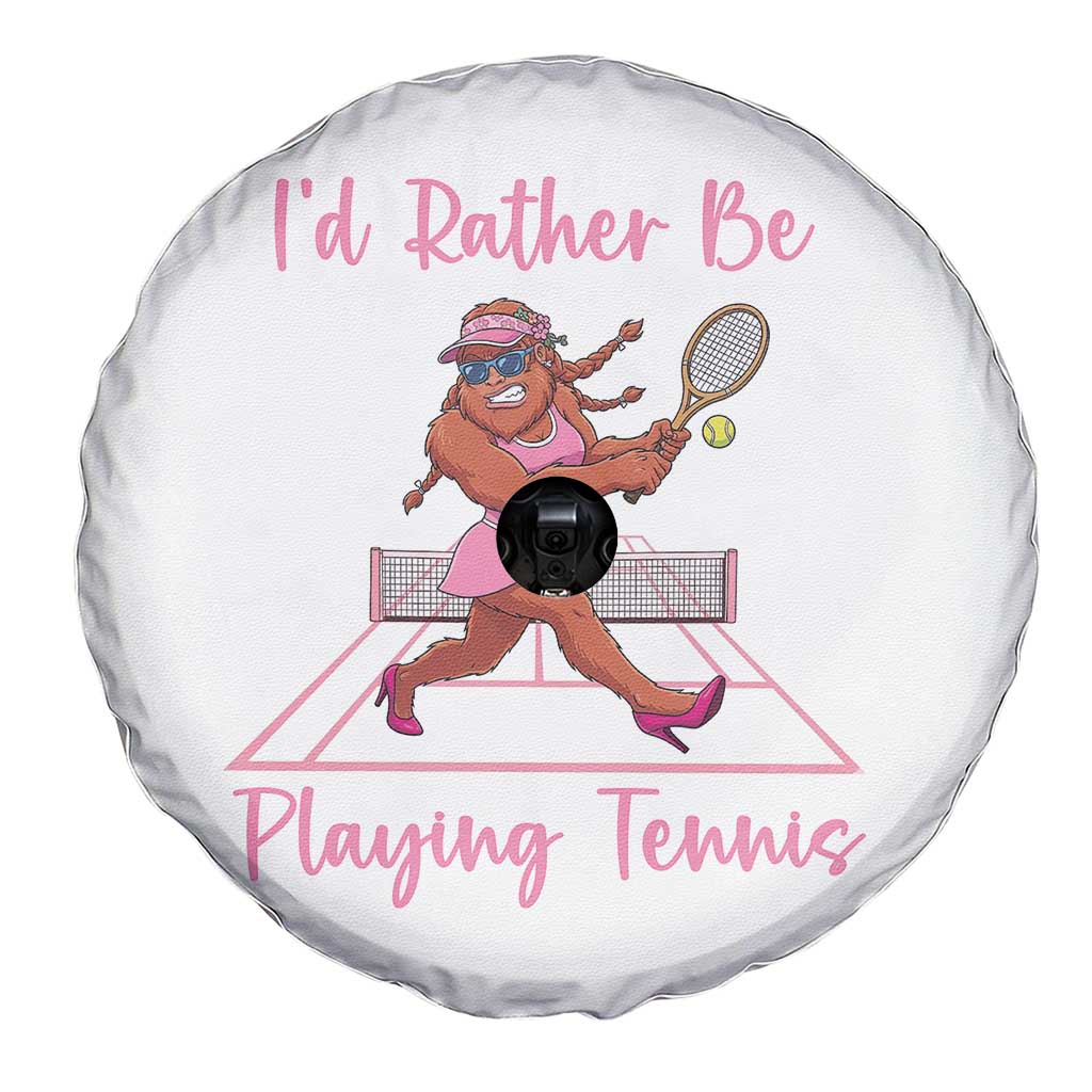 Funny Sexy Bigfoot Playing Tennis Spare Tire Cover Gift For Girls TS12 Print Your Wear
