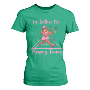 Funny Sexy Bigfoot Playing Tennis T Shirt For Women Gift For Girls TS12 Irish Green Print Your Wear