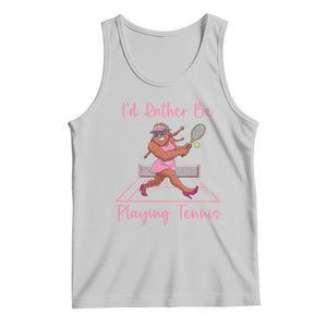 Funny Sexy Bigfoot Playing Tennis Tank Top Gift For Girls TS12 Ash Print Your Wear