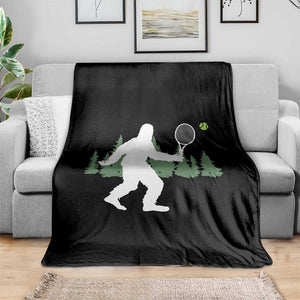 Funny Sasquatch Tennis Player Throw Blanket Folklore Cryptid Gift TS12 Print Your Wear