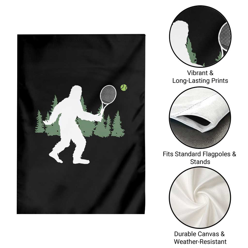 Funny Sasquatch Tennis Player Garden Flag Folklore Cryptid Gift TS12 Print Your Wear