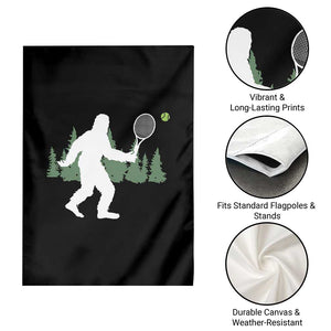 Funny Sasquatch Tennis Player Garden Flag Folklore Cryptid Gift TS12 Print Your Wear