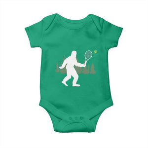 Funny Sasquatch Tennis Player Baby Onesie Folklore Cryptid Gift TS12 Irish Green Print Your Wear