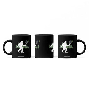 Funny Sasquatch Tennis Player Coffee Mug Folklore Cryptid Gift TS12 Print Your Wear