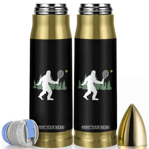 Funny Sasquatch Tennis Player Bullet Tumbler Folklore Cryptid Gift TS12 Black Print Your Wear
