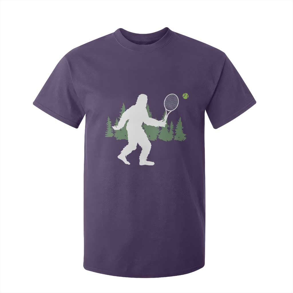 Funny Sasquatch Tennis Player T Shirt For Kid Folklore Cryptid Gift TS12 Purple Print Your Wear