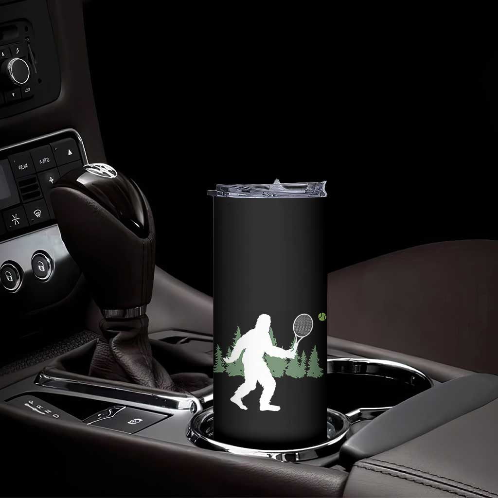 Funny Sasquatch Tennis Player Skinny Tumbler Folklore Cryptid Gift TS12 Print Your Wear