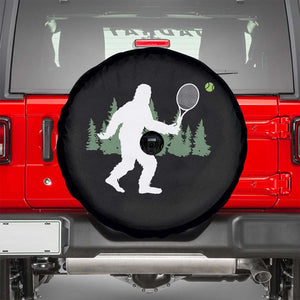 Funny Sasquatch Tennis Player Spare Tire Cover Folklore Cryptid Gift TS12 Black Print Your Wear