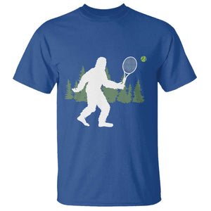 Funny Sasquatch Tennis Player T Shirt Folklore Cryptid Gift TS12 Royal Blue Print Your Wear