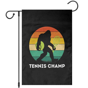 Vintage Retro Bigfoot Tennis Player Gift Garden Flag Tennis Champ TS12 Black Print Your Wear