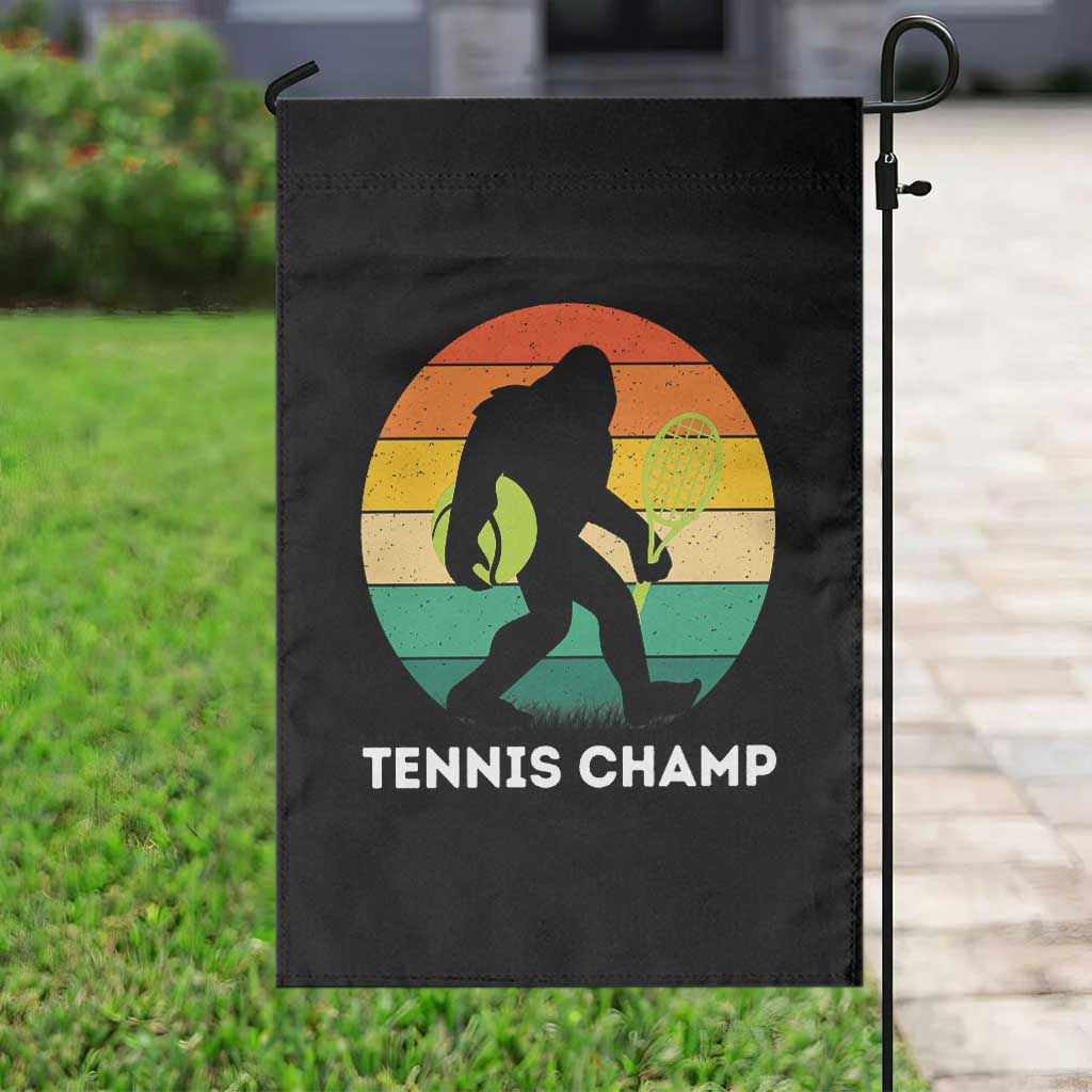 Vintage Retro Bigfoot Tennis Player Gift Garden Flag Tennis Champ TS12 Print Your Wear