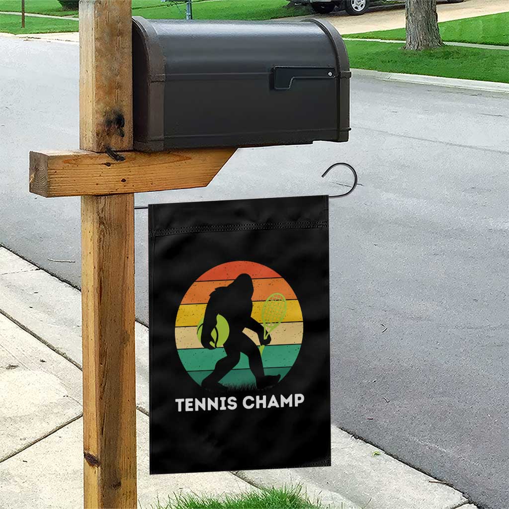 Vintage Retro Bigfoot Tennis Player Gift Garden Flag Tennis Champ TS12 Print Your Wear