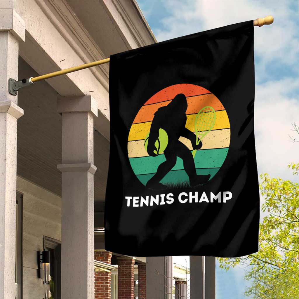 Vintage Retro Bigfoot Tennis Player Gift Garden Flag Tennis Champ TS12 Print Your Wear