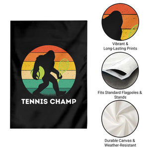 Vintage Retro Bigfoot Tennis Player Gift Garden Flag Tennis Champ TS12 Print Your Wear