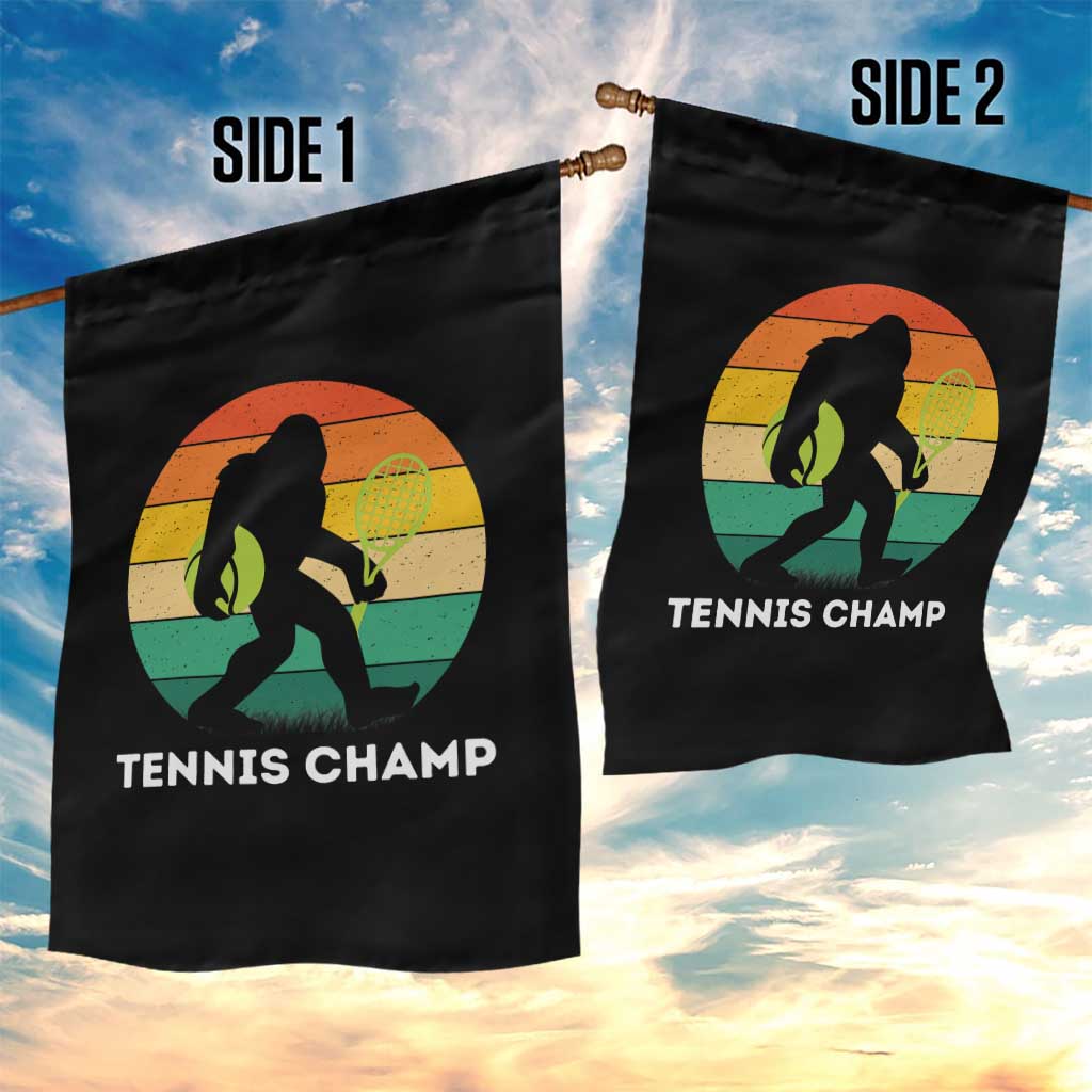Vintage Retro Bigfoot Tennis Player Gift Garden Flag Tennis Champ TS12 Print Your Wear