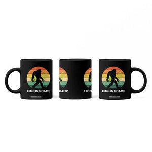 Vintage Retro Bigfoot Tennis Player Gift Coffee Mug Tennis Champ TS12 Print Your Wear