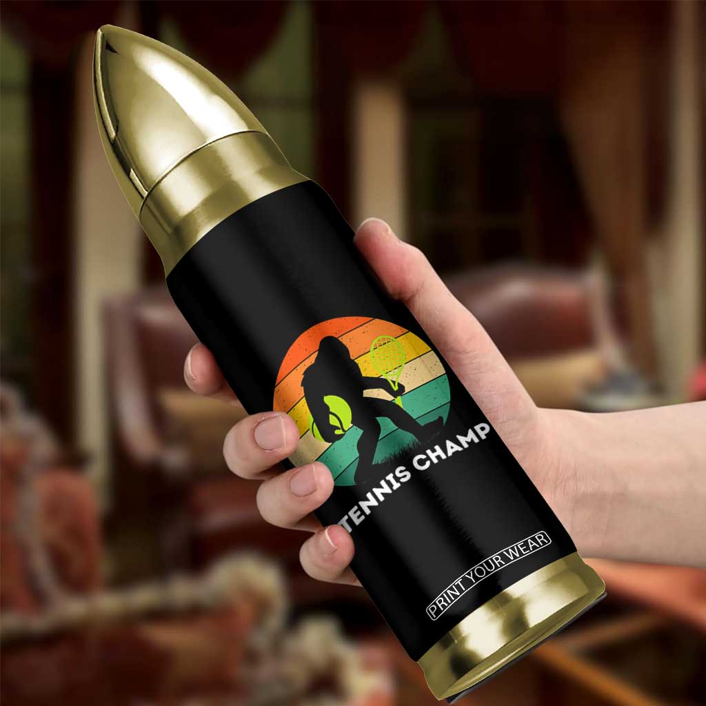 Vintage Retro Bigfoot Tennis Player Gift Bullet Tumbler Tennis Champ TS12 Print Your Wear
